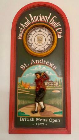 Image 1 of St Andrews golf commemorative wall plaque