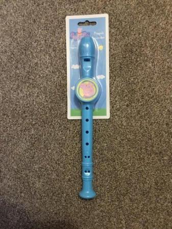 Image 1 of New peppa recorders 1 blue 1 pink & xylophone & flute