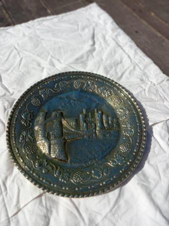 Image 2 of Brass plaque Conway Castle 12 inch