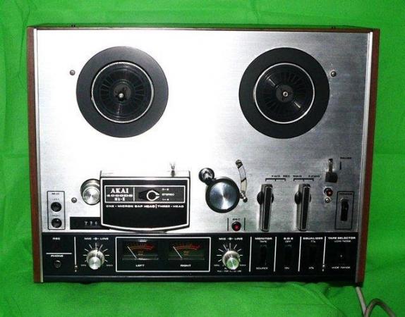 Image 1 of Akai 4000ds recording deck and tapes