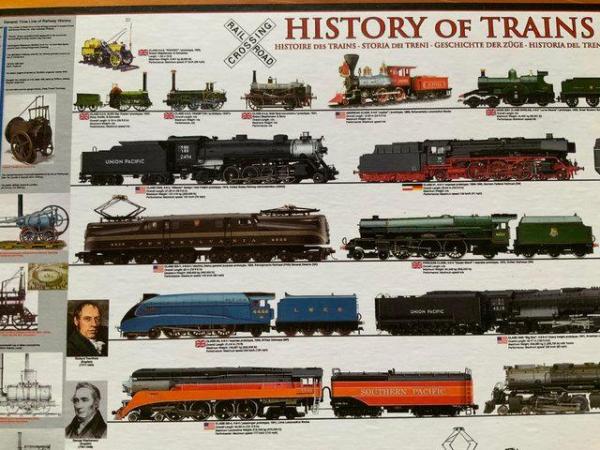 Image 3 of Jigsaw puzzle 1000 pieces History of Trains.
