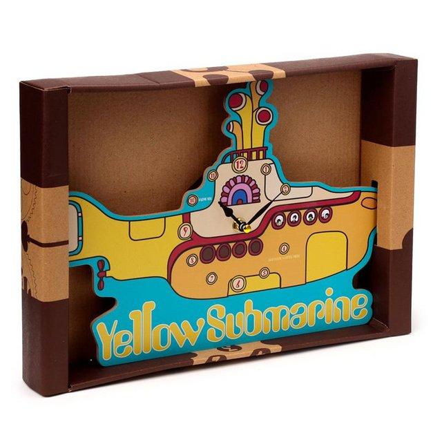 Preview of the first image of Decorative The Beatles Yellow Submarine Shaped Wall Clock..