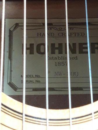 Image 3 of HOHNER ACUSTIC 6 STRINGS QUALITY GUITAR 1980S
