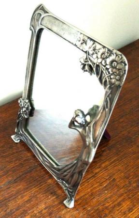 Image 3 of Small Art Nouveau Table  Mirror