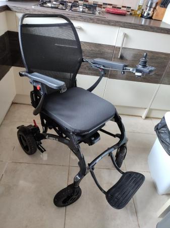 Image 1 of DeVilbiss Airfold Power Chair Carbon