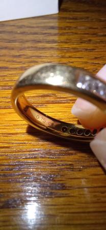 Image 2 of 18 Ct Yellow Gold Princess Cut DIAMOND Half ETERNITY Ring