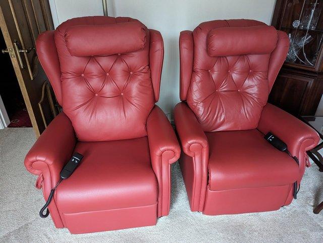 Preview of the first image of Grab a Bargain Anchor Mobility Penarth Leather Chairs.