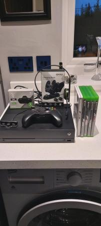 Image 3 of 1tb xbox one x with games and accessories