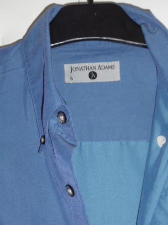 Image 3 of Jonathan Adams Men's Shirt Long Sleeve Light Blue Pocket S