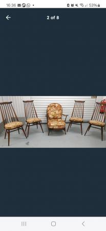 Image 3 of Ercol Goldsmith dining chairs x 4 SOLD