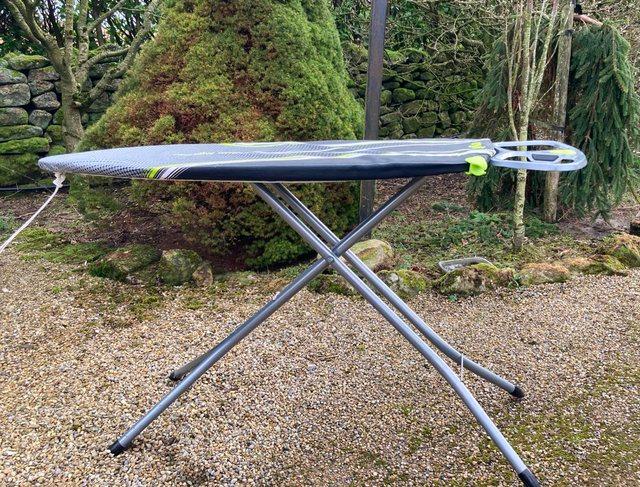 Preview of the first image of MinkyErgo Prozone Ironing Board and spare cover.