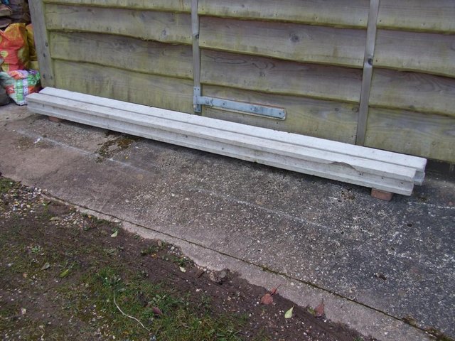 Preview of the first image of Fence Posts. 9ft Concrete slotted posts (pair).