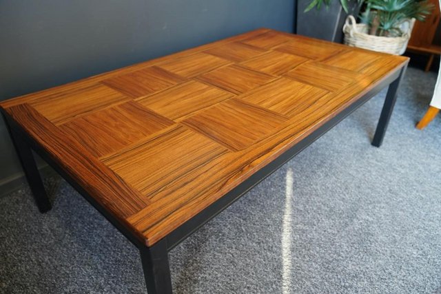 Image 7 of Mid Century Norwegian HEGGEN Rosewood Large Coffee Table