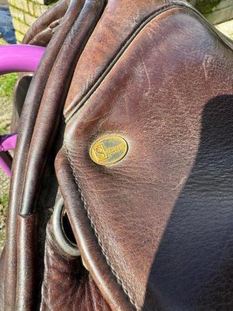 Image 3 of Brown silhouette leather saddle