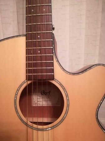 Image 3 of CORT electro acoustic guitar with hard carrycase and amp