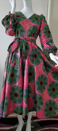Image 3 of African Ankara Handmade Dress