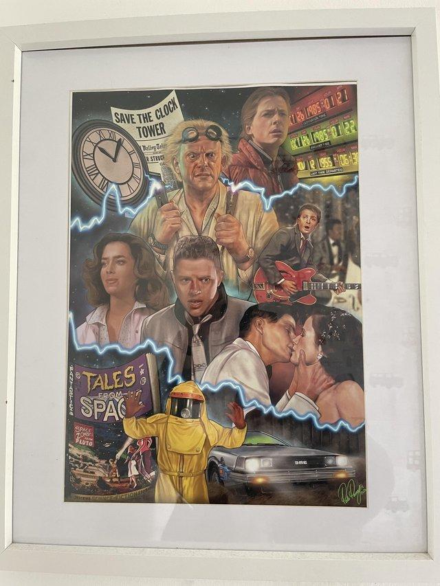 Preview of the first image of Back To The Future Signed & Framed Poster.