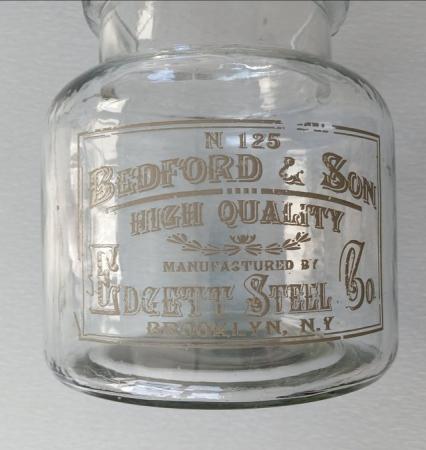 Image 17 of A Medium Sized Glass Storage Jar.  Height 8" (20cm)