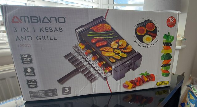 Image 1 of Ambiano 3-In-1 Kebab and Grill