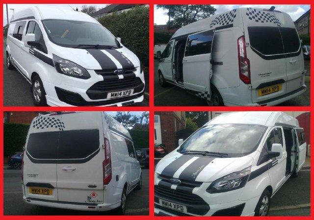 Preview of the first image of FORD TRANSIT CUSTOM CAMPER VAN FOR SALE.