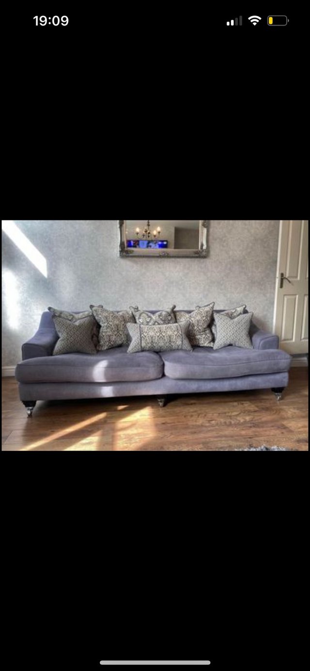 Preview of the first image of Sofology grey scatterback sofa.