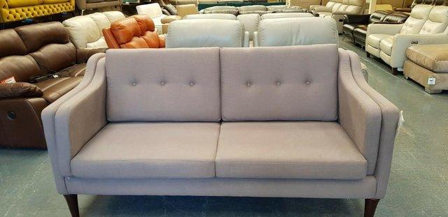 Image 2 of New Copenhagen grey fabric 3 seater sofa