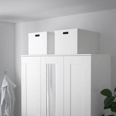 Image 2 of IKEA TJENA LARGE STORAGE BOX WITH LID, 35x50x30cm, NEW
