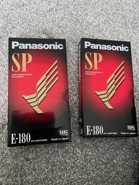 Preview of the first image of VHS Video Tapes x2 (sealed) - Panasonic E-180.