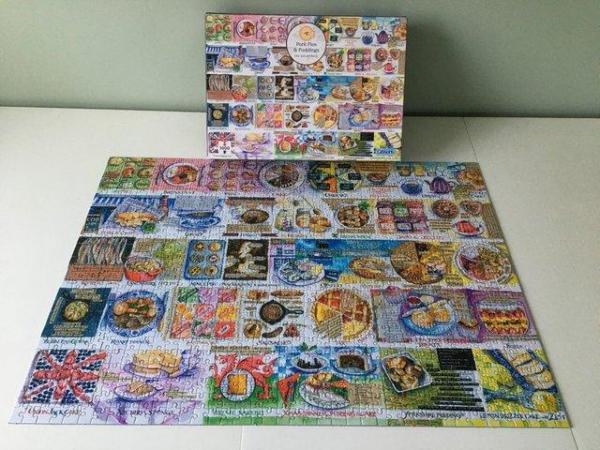 Image 1 of Gibson 1000 piece jigsaw titled Pork Pie's & Puddings.