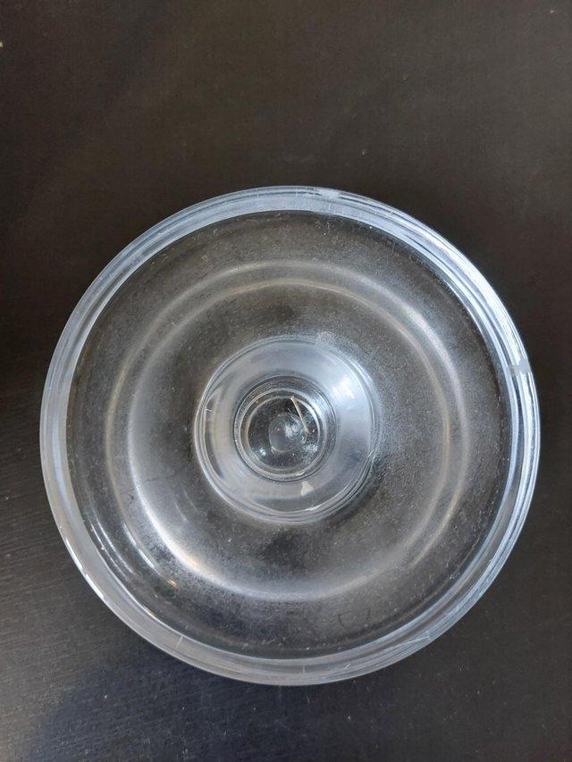 Preview of the first image of Glass candle holder, in great condition.