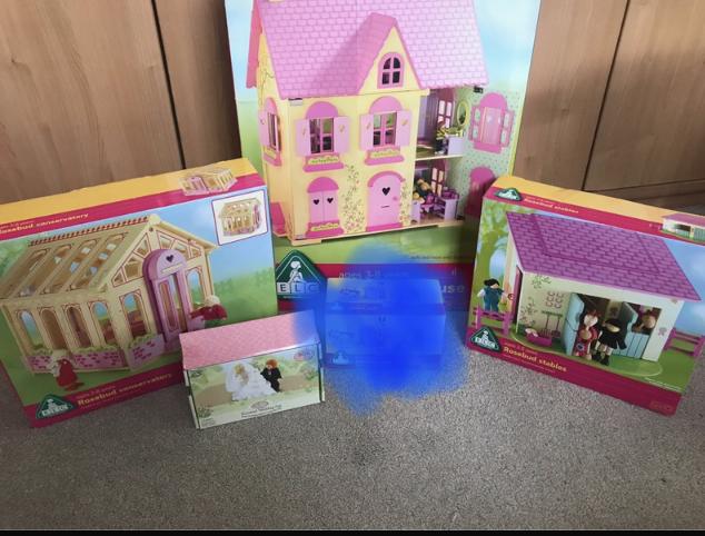 Preview of the first image of ELC Rosebud Village Dolls House Bundle.