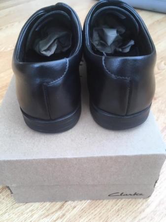 Image 3 of Clarks Black boys School shoes 5F
