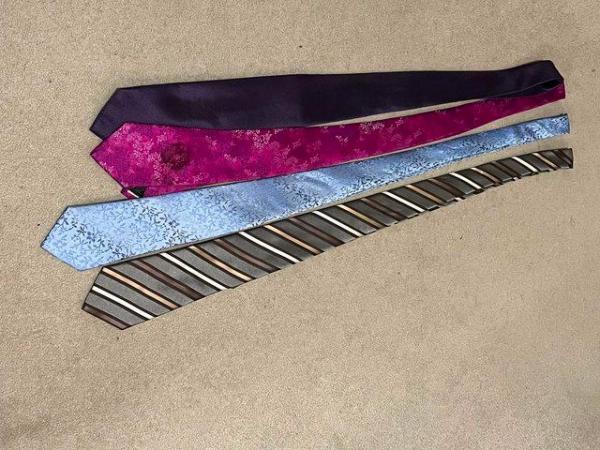 Image 1 of Selection of 4 different ties including Geoff Banks
