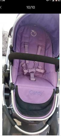Image 2 of I candy peach purple parma violet  2 in 1 pram