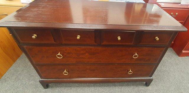 Image 2 of Wanted  stag minstrel leggy bedsides, 5 and 6 drawer chests