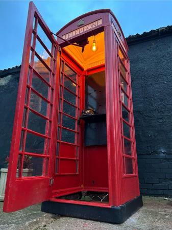 Image 2 of K6 Red Telephone Box Cast Iron Public Telephone Kiosk By Sir