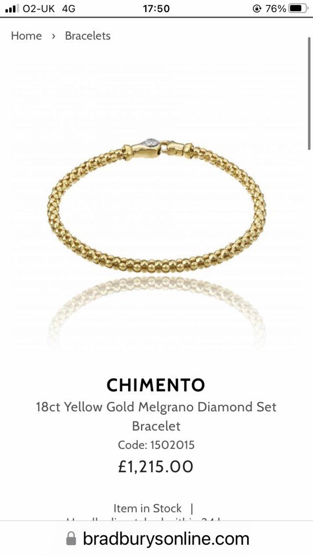 Preview of the first image of Chimento 18k yellow gold bracelet.