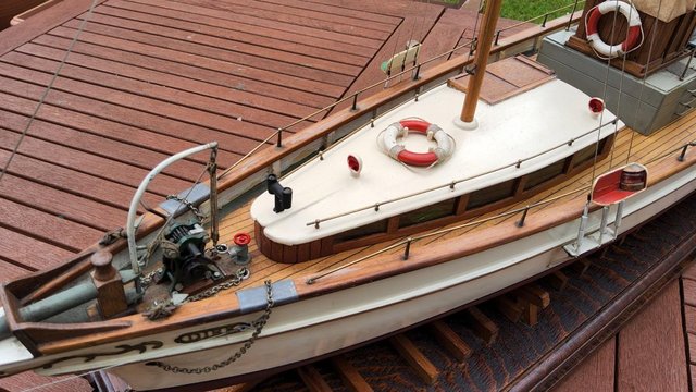 Image 27 of Model boat live steam,45 inch museum quality steam yacht