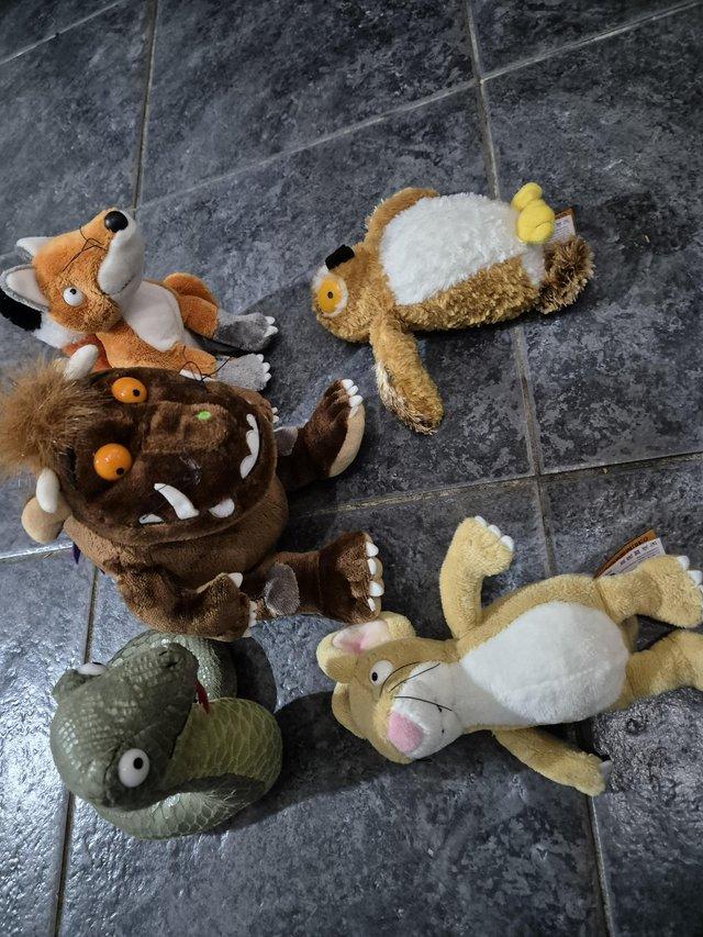 Preview of the first image of Set of Gruffalo cuddly figures all 5 characters.