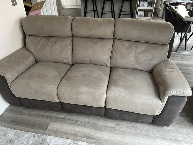 Preview of the first image of DFS Ryder 3 Seater Manual Recliner (Good Condition).