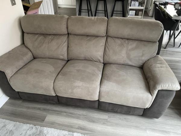 Image 1 of DFS Ryder 3 Seater Manual Recliner (Good Condition)