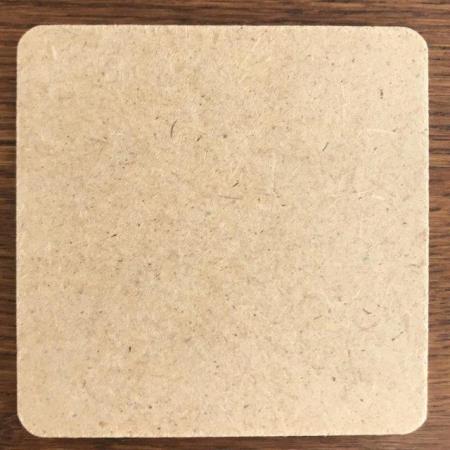 Image 2 of 16 natural/red finish mdf 7cm x 7cm squares – craft? £2 lot.