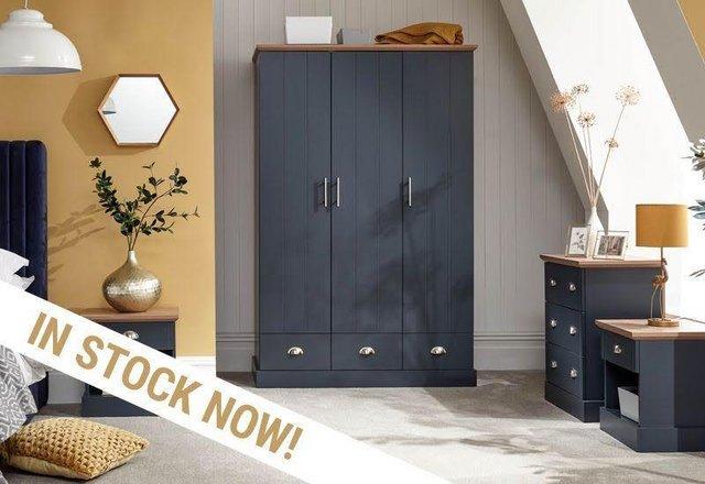 Preview of the first image of KENDAL BLUE 4 PIECE BEDROOM SET £470.