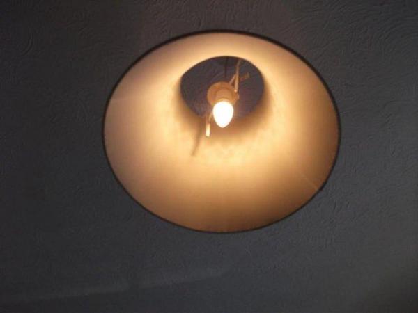 Image 3 of Ceiling Lamp Shades. Two Available. Colour gold..