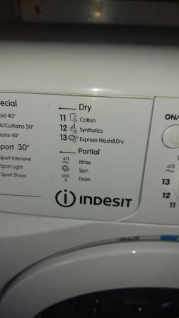 Image 1 of Indesit Washer Dryer, IWDC6125 White, Washing works, dryer d