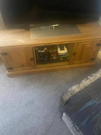 Image 2 of Corona Oak wooden TV stand
