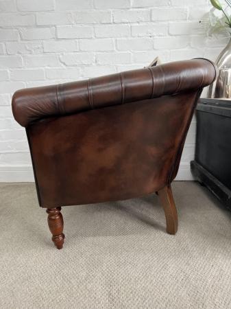 Image 4 of FLEMING & HOWLAND Chesterfield club armchair.