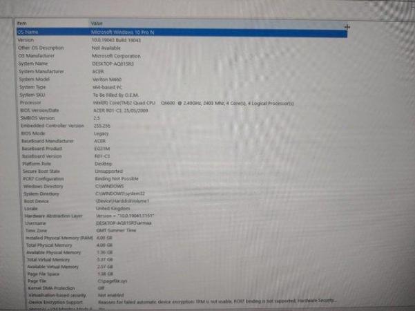 Image 3 of Acer Veriton M460 Intel Core 2 Quad Q6600, 4GB Ram, DVD Writ