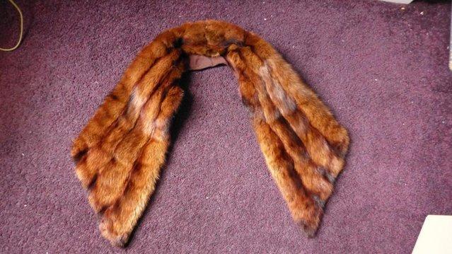 Image 1 of Fox fur shawl late edwardian era