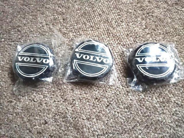 Preview of the first image of Volvo Centre Hub Caps x3 Volvo Centre Hub Caps x3.